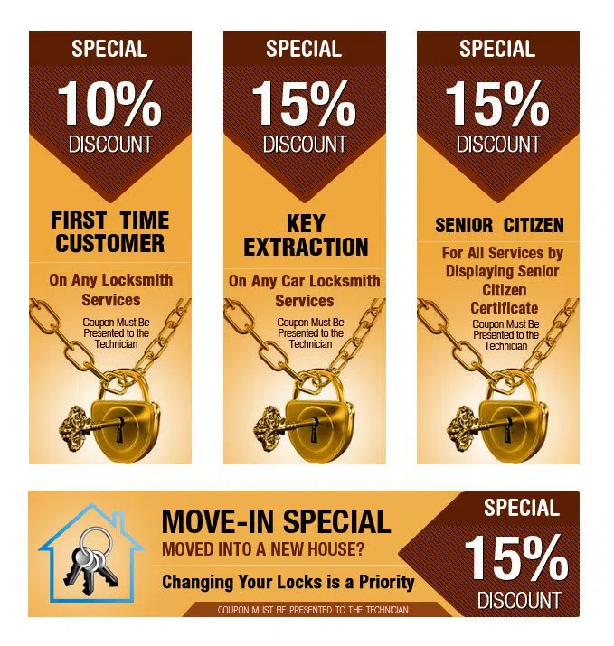 Super Locksmith Service Hasbrouck Heights, NJ 201-402-2668 - coupon1-set-four